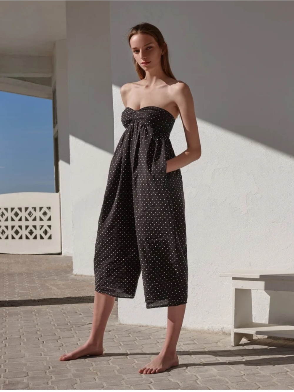 Marysia Resort Venice Strapless Jumpsuit Sz M